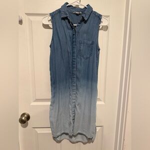 beachlunchlounge Light Blue Denim Shirt Dress